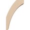 Ekena Millwork 3-inch W x 6-inch D x 10-inch H Thorton Rough Cedar Woodgrain TimberThane Knee Brace, Primed BRCUR03X06X10THRRCPR - alternate 6